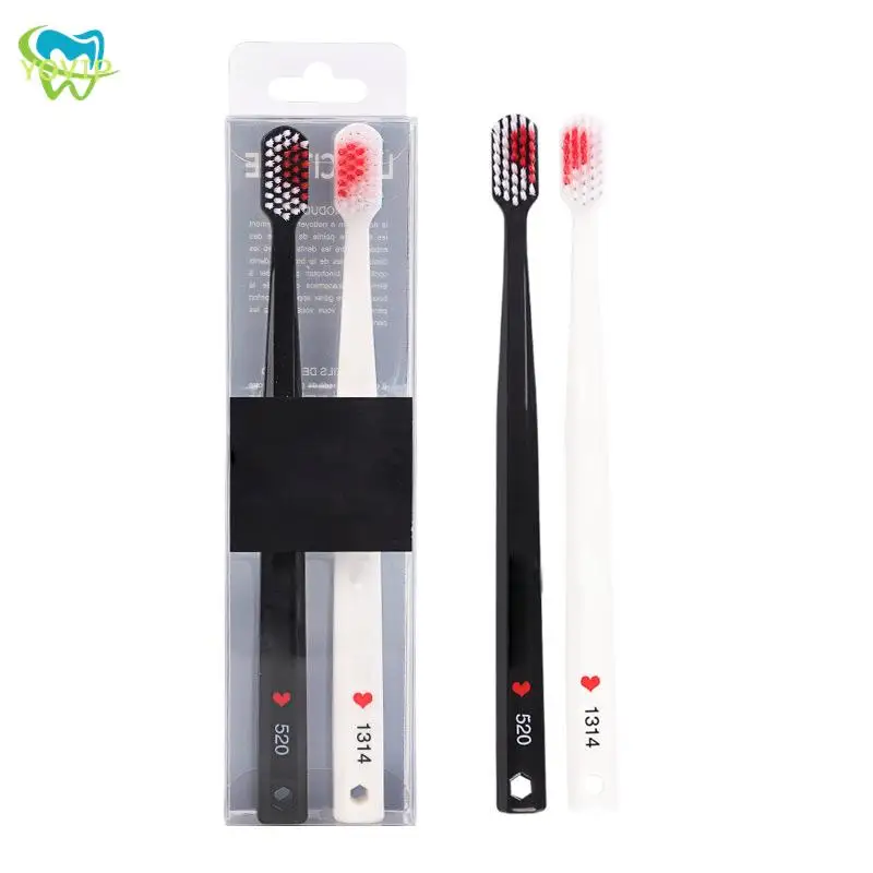 1Pair Couple soft toothbrush Heart Brush Teeth Romantic Crystal toothbrush box toothbrush set Nano Adults New Couple's Wedding Gift
