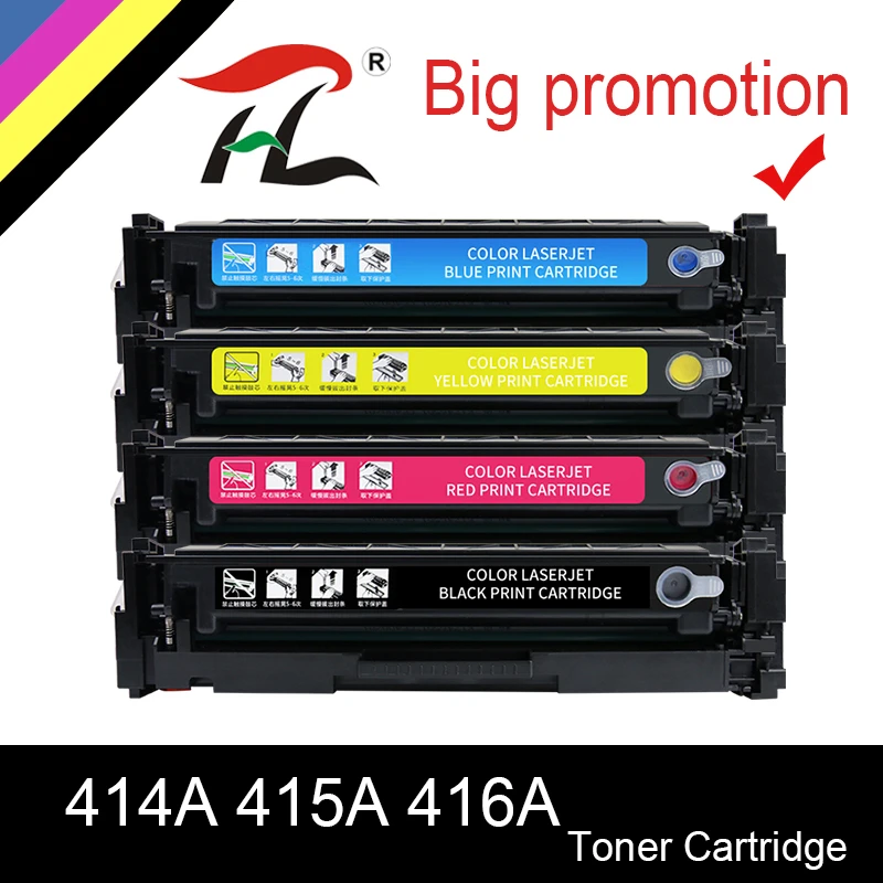 Cartucho de Toner Compatível para hp 414a 415a 416a para hp Laserjet Pro M454 M454dw nw Mfp M479 M479dw M479fdw Nenhum Chip