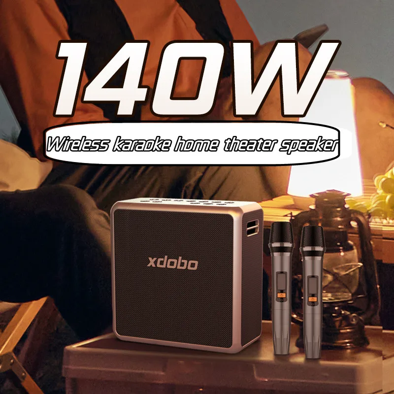 

XDOBO King Max 140W Wireless Bluetooth Speaker High Power Loud Volume Karaoke Audio Outdoor Subwoofer