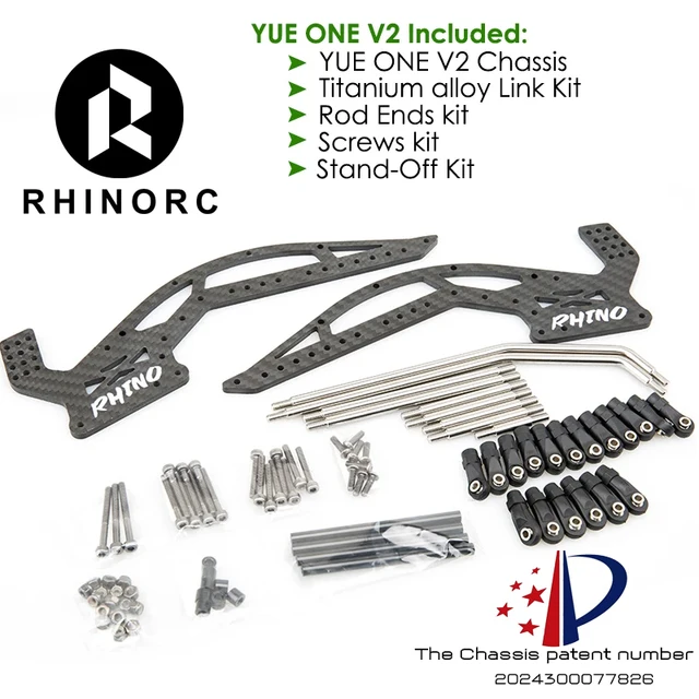rhino crawler yue one v2 本体 Rhinorc-yue One V2 sportyクローラー車,ブラシレス,ホイール
