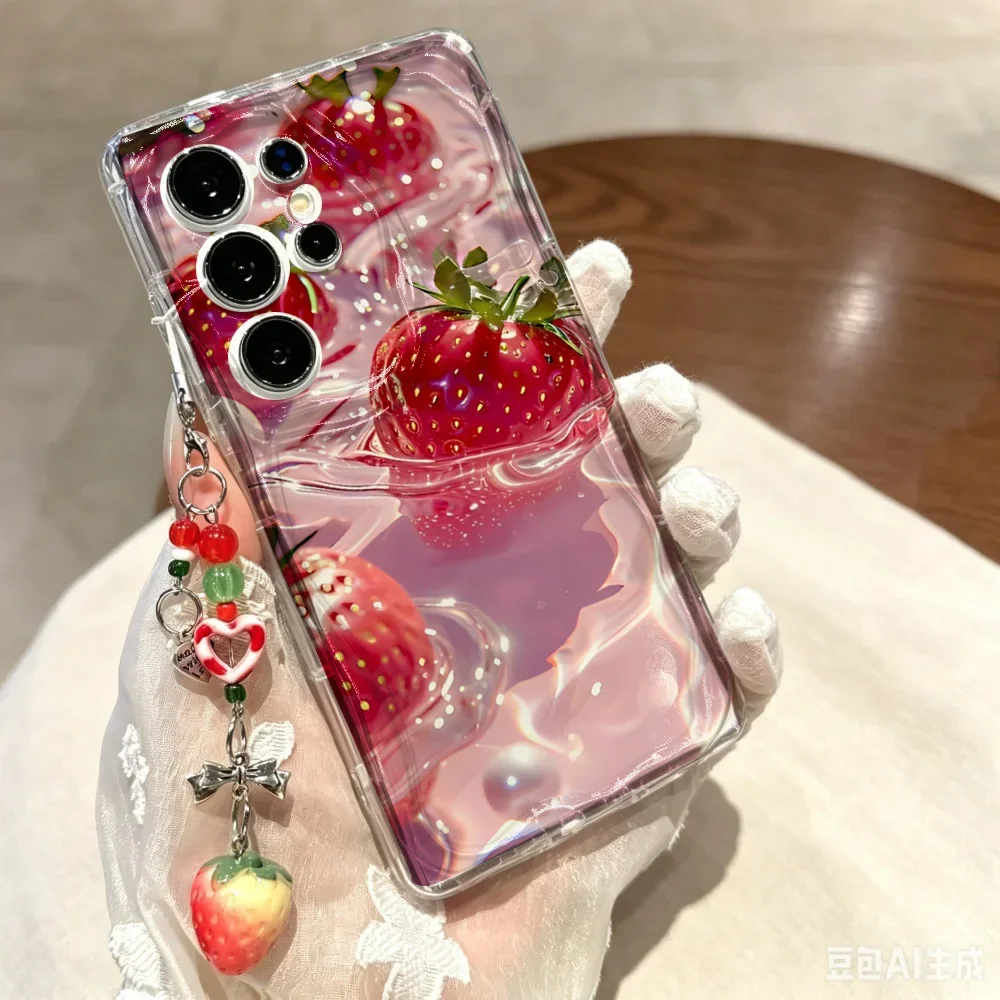 Strawberry Fruit Pendant Phone Case