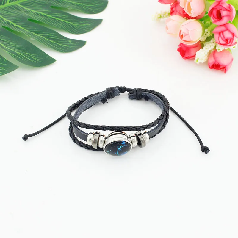 JWEIJIAO The Eye of Horus Ancient Egyptian Mythology Pattern PU Leather Bracelet Glass Cabochon Dome Charm Jewelry FTQ01 - Image 4