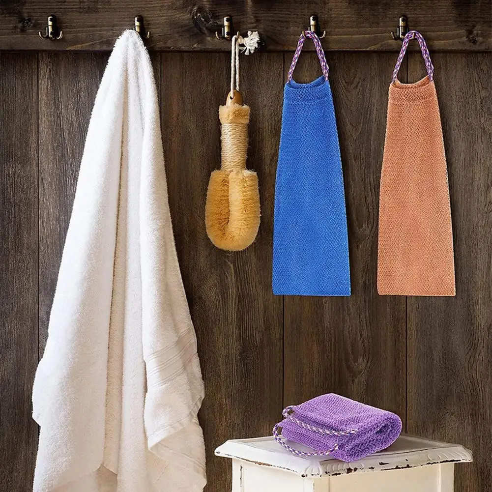 Exfoliating Washcloth Highly Elastic Vivid Color Remove Dead Skin Back Scrubber Towel for Household 5
