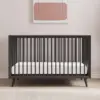 Convertible Crib Dresser Set Pine Wood 4-in-1 Toddler Full Size Bed Nursery Furniture Solid Non-Toxic Finishes 2