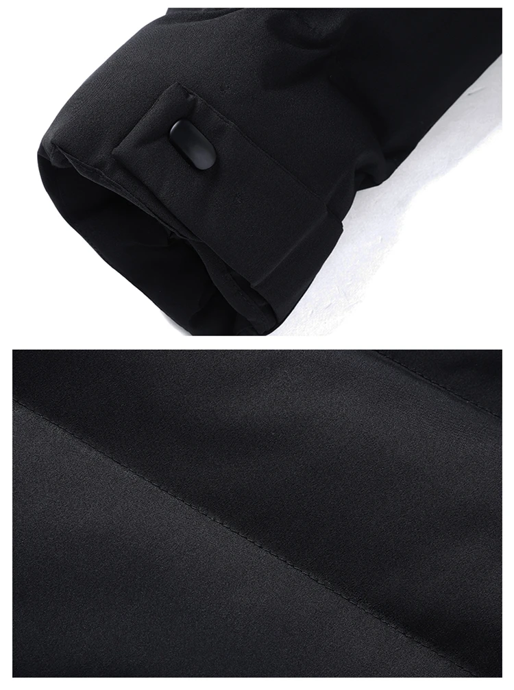Puffer Jacket Men 8XL Thick Warm Winter Jackets Plus Size Hooded Long Coats Fashion Casual Cotton Padded Parkas Man Outwear Top
