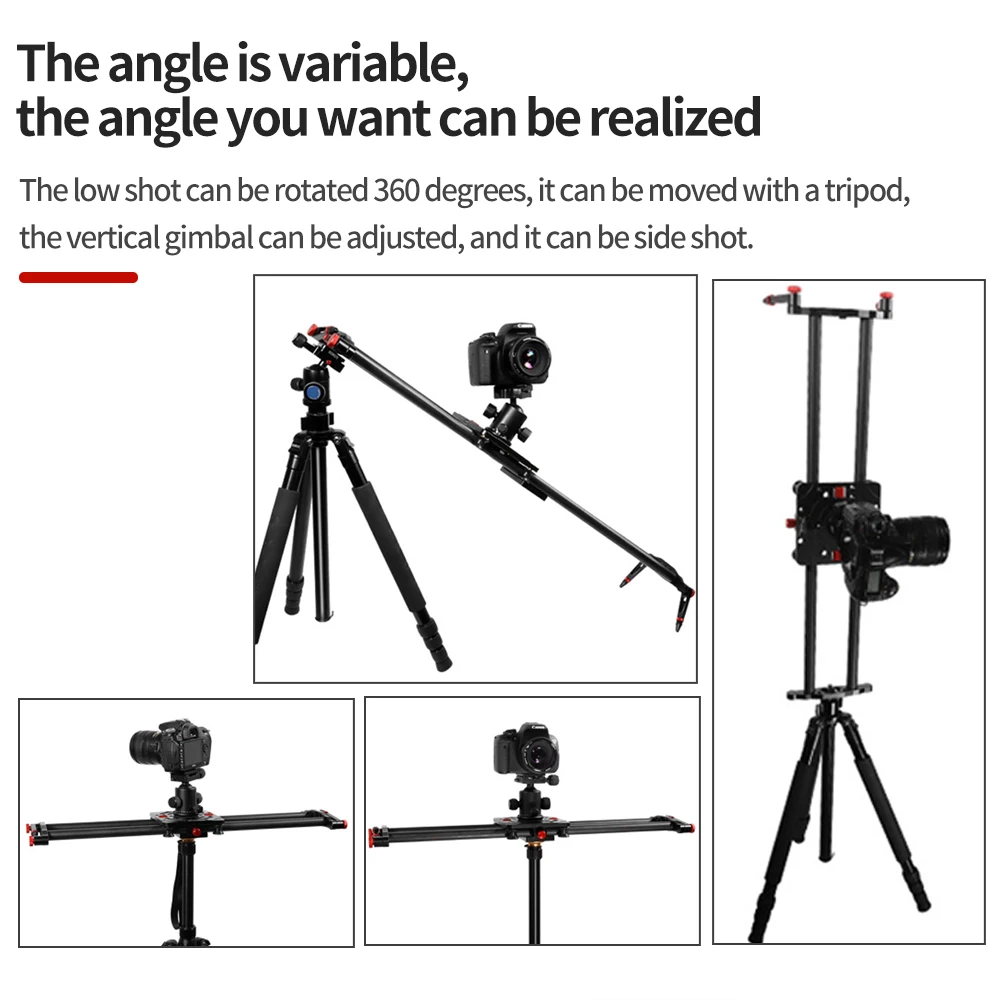 Pixel 60cm 80cm Carbon Fiber Camera Stabilizer Rail Video Shooting Can Accept PTZ Tripod Camera Smartphone Shooting Accessories 1072308 camera track slider