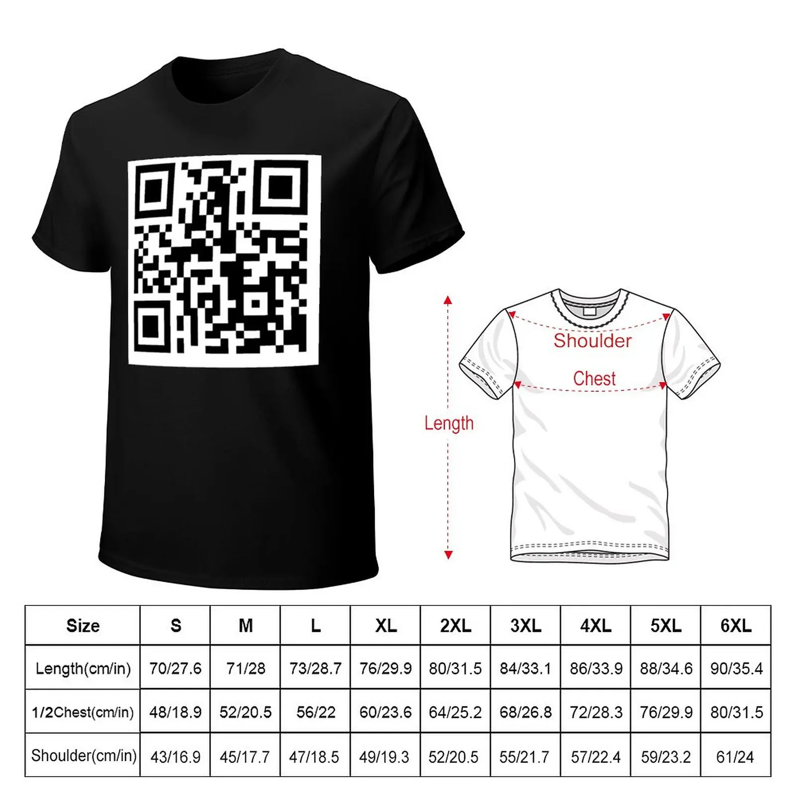 Funny QR Code linking to PornHub T-Shirt Tee shirt kawaii clothes sports  fan t-shirts oversized t shirts t shirt for men - AliExpress