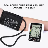 BP Medical Sphygmomanometer Pulse Blood Pressure Monitor Upper Arm Automatic Tonometer Forehead Thermometer Temperature Meter 2