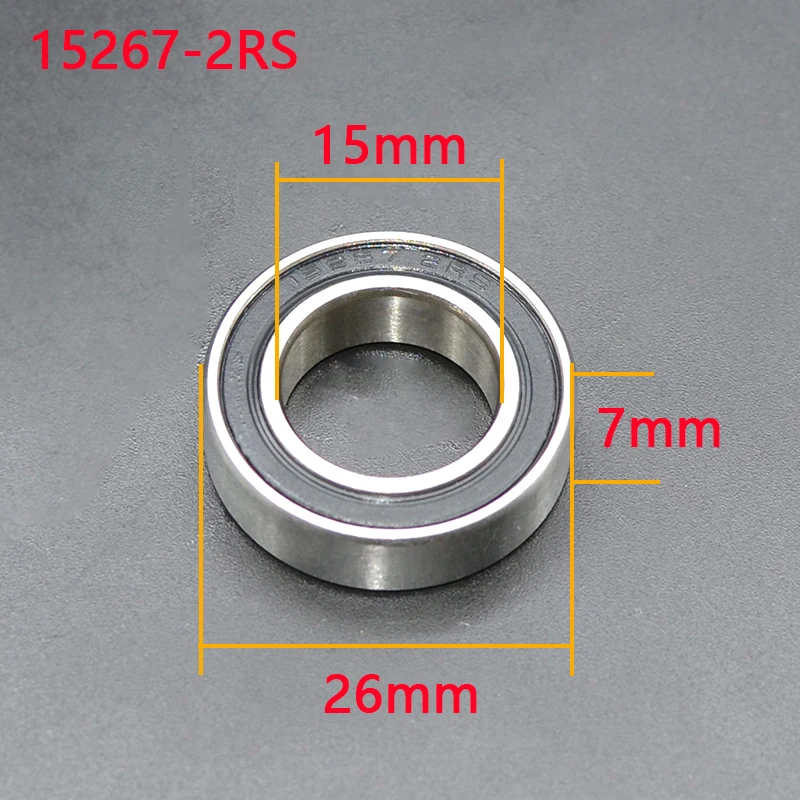 Set of 10 Precision Ball Bearings for Bicycle Frame Pivot Repair, 15x26x7mm