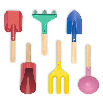1/3/5/6Pcs Kids Gardening Tool Set Children Spoon Shovel Rake Trowel Fork Digging Toys Portable Safe Beach Sand Playing Tools
