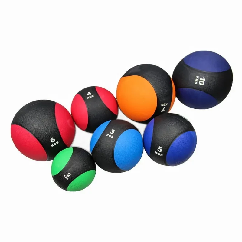 commercial-fitness-equipment-rubber-yoga-medicine-ball-two-color-slam-ball-medicine-ball