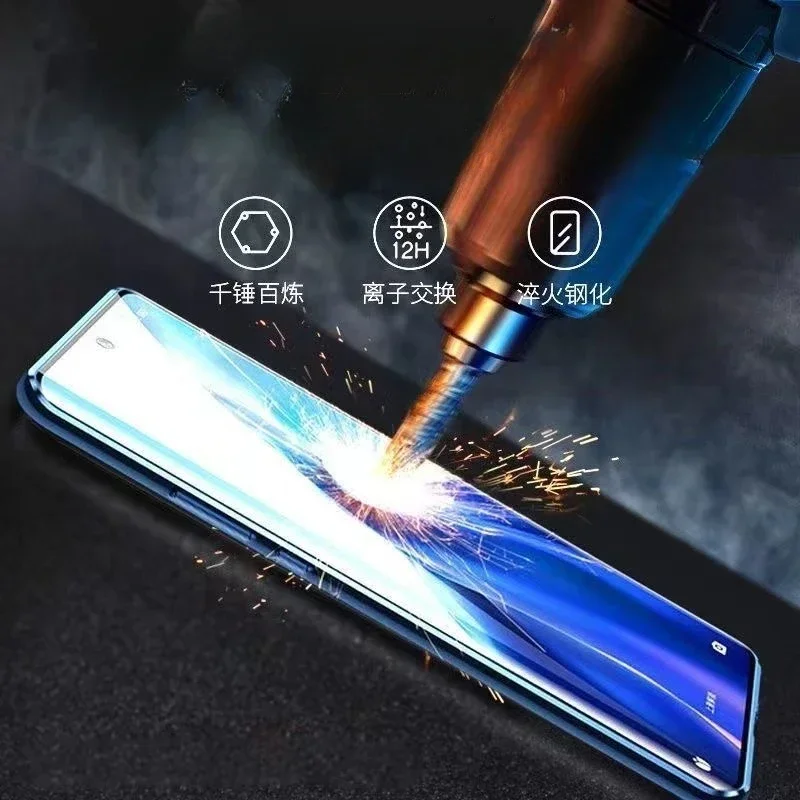 360° Double-Sided Magnetic Metal Tempered Glass Protection Case