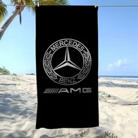 Serviette de plage de luxe avec logo M-MercedesS B-BenzS, surdimensionnée, douce, ultra absorbante, séchage rapide, grande taille, pour la piscine, les voyages, le camping, la salle de bain 6