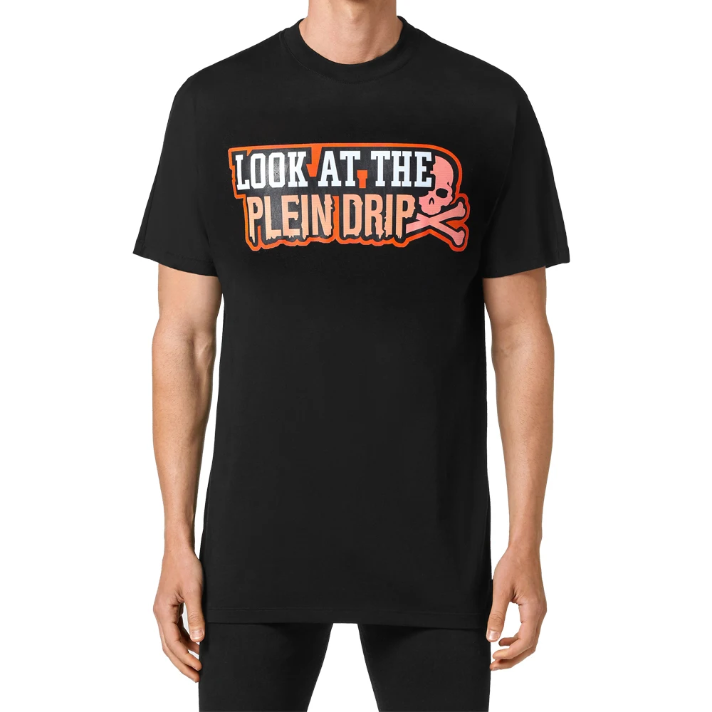 

MENS JERSEY T-SHIRT PRINT SKULL PLEIN BEAR 100% Cotton T-shirts Men's Tops Comfortable Tees Hip Hop Streetwear Tshirt | 81018