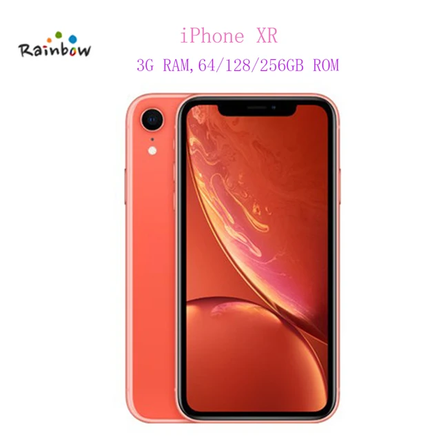Unlocked Original Apple iPhone XR 6.1" Liquid Retina Fully LCD Display 4G Lte Apple Smartphone