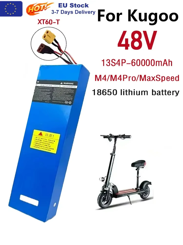 48V lithium-ion battery 48V 60Ah 2000W 13S4P lithium-ion battery pack for 54.6V for Citycoco BMS electric scooters