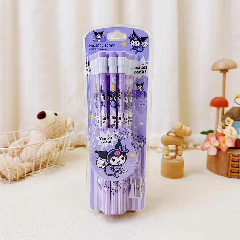 Writing Pencils Set 12 HB Pencils & 1 Pencil Roller Stationery Box