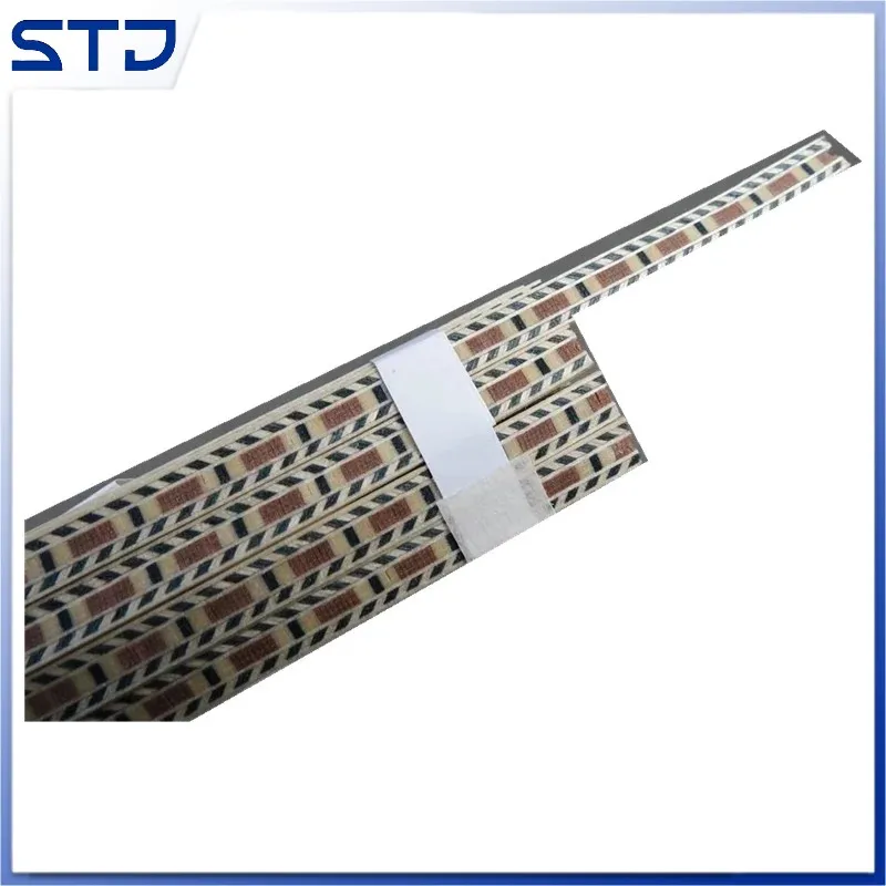 

40 шт., инкрустация для строки искусственной кожи для гитары, Толщина 6 мм, Длина 1,2 мм, 640 мм, запчасти для аксессуаров для гитары