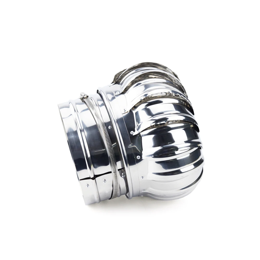 Roof Ventilator Ventilation Fan 110mm Stainless Steel Roof Ventilator Wind Turbines Air Vent Attic Ventilator Pipefit Roof Ventilating Fan