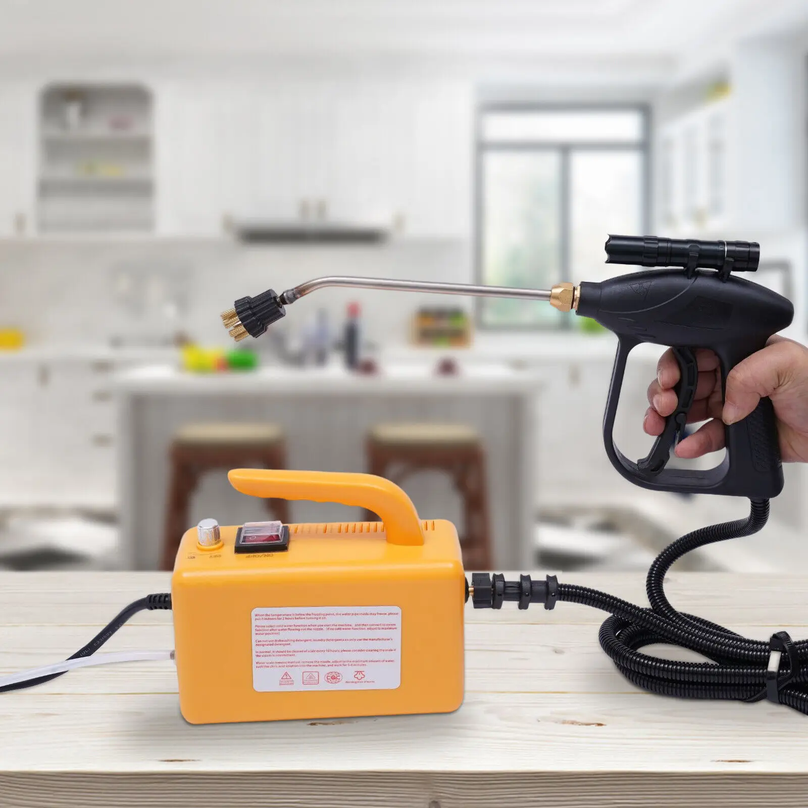 Handheld home high temperature steam cleaners high pressure steamer for car detailing kitchen Air Conditioner 3