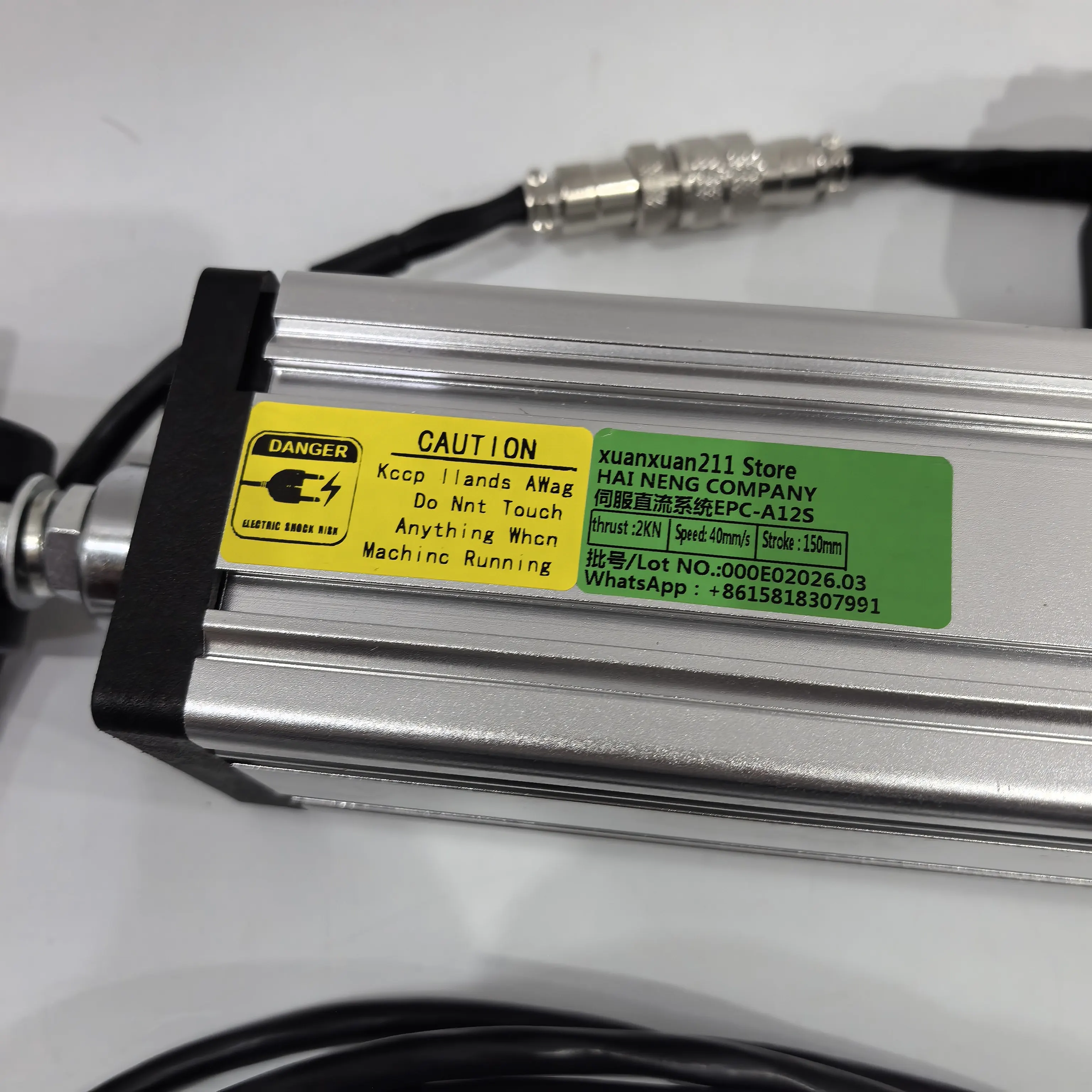 EPC-A12SR Servo Line Edge Position Control System | EPC Web Guiding Controller with Ultrasonic Sensor, 150mm Stroke, 200KG Thrus detail image 10