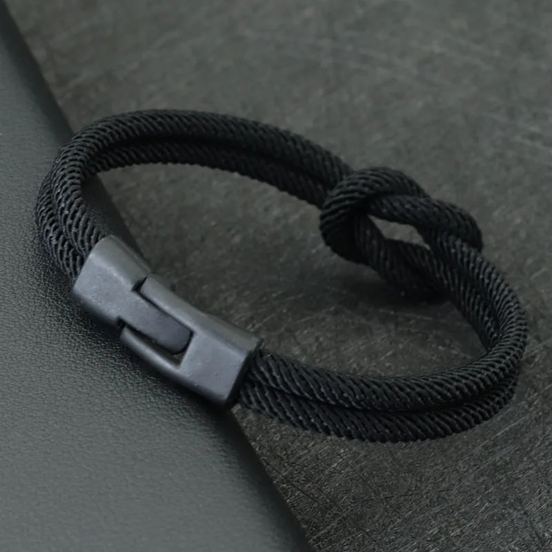 Men Double Layer Rope Bracelet Pirate Accessory