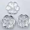 100pcs 12.5mm Silver transparent rose flower acrylic buttons for decoration handmade craft sewing accessories PH360 2