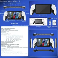 Console de jeu vidéo portable Project X HC8000 PSP compatible avec les émulateurs, écran 7 pouces, lecteur de jeux rétro avec 2 manettes 5