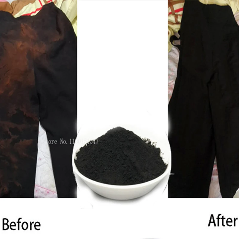 20g Black Color Fabric Dye Pigment Dyestuff Dye for Clothing Textile Dyeing  Clothing Renovation for Cotton Nylon Acrylic Paint