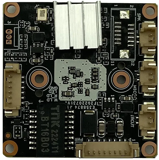 Modulo Telecamera IP 4MP con Lente M12 2.8-12mm, Interfaccia Audio MIC GK7205V210+SC5239S 2560*1440 H.265 ONVIF XMEYE P2P IRC con Radiatore - immagine 3