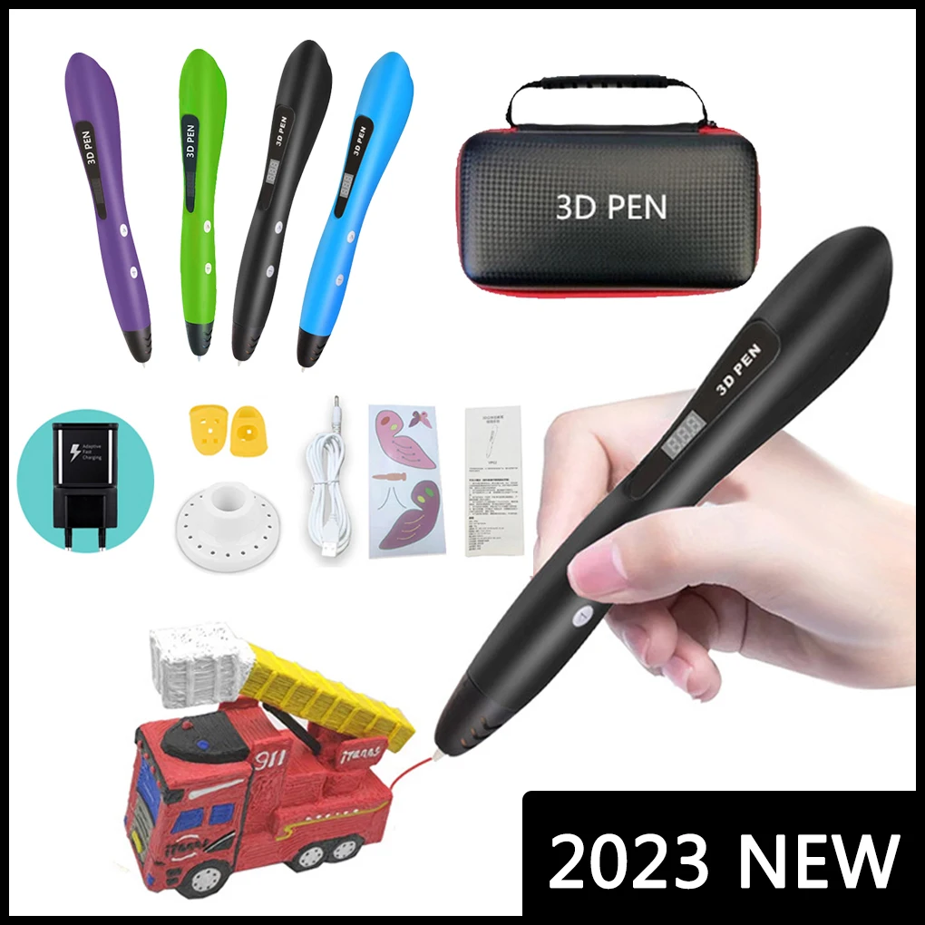 Kid's 3D Printing Pen, 3D Pen with LCD Screen, with 200M PLA Filament, with  Storage Box, Children's Birthday Christmas DIY Gift - AliExpress