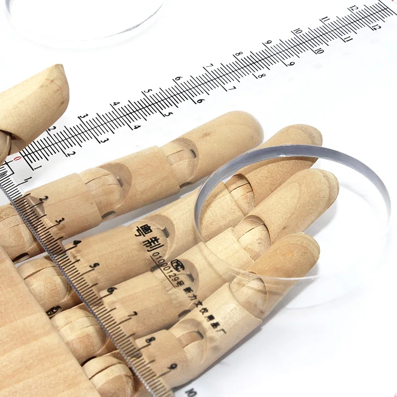 Transparent organic material 180 degrees semicircular protractor diameter 30 cm large measuring instrument