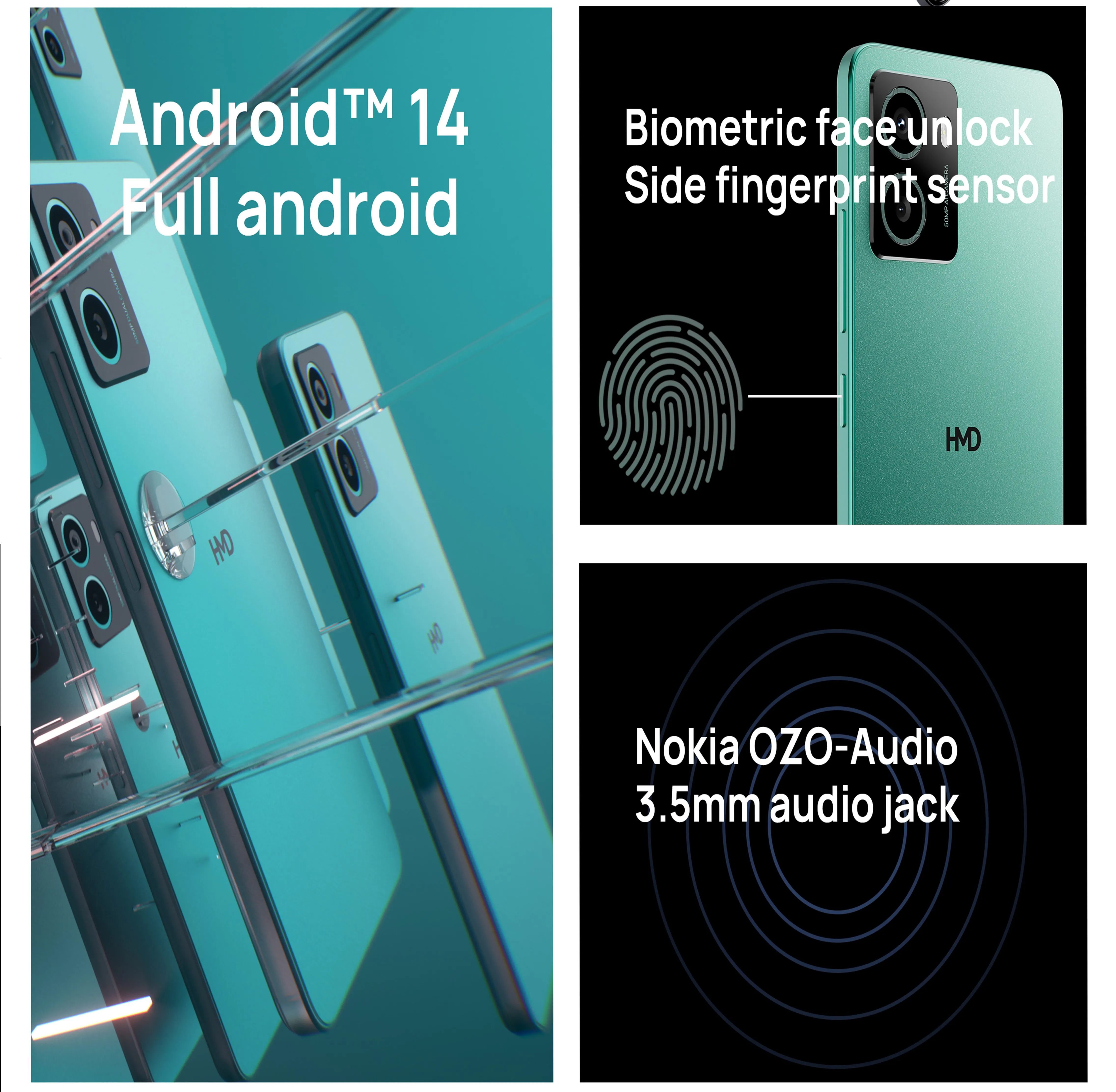 [World Premiere] Global Version HMD Pulse Plus 4G Smartphone 6.56" 90Hz Display 50MP Dual Camera 5000mAh Full Android 14 3