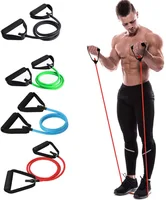 5 Levels Resistance Bands with Handles Yoga Pull Rope Elastic Fitness Exercise Tube Band for Home Workouts Strength Training 1