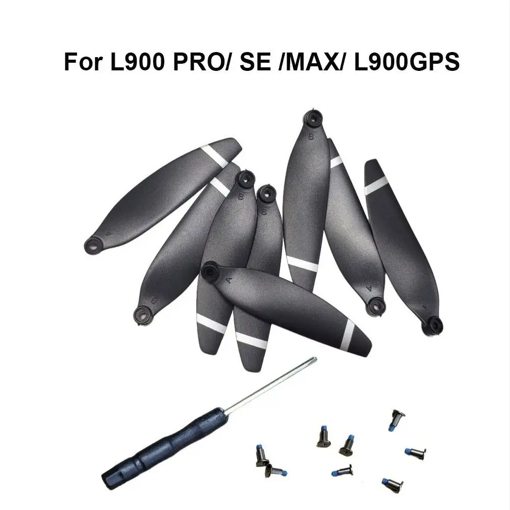 Universal Brushless Fan Plastic Black Blade Spare Parts Folding Propeller Wind for L900 PRO/ SE /MAX/ L900GPS