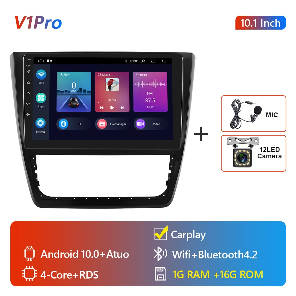 car video player system OiLiehu 2din Android 10 4G DSP CarPlay Auto Car Radio For Skoda Yeti 2014 Multimidia Video Player Navigation GPS Wifi 2 din dvd car video player android Car Multimedia Players