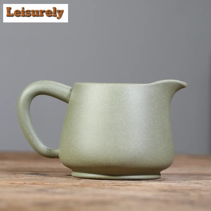 280ml Yixing Purple Clay Bean Green Tea Pitcher Tea Divider Cha Hai Dispenser Justice Cup Oolong Tea Fair Mug For Tea Supplies