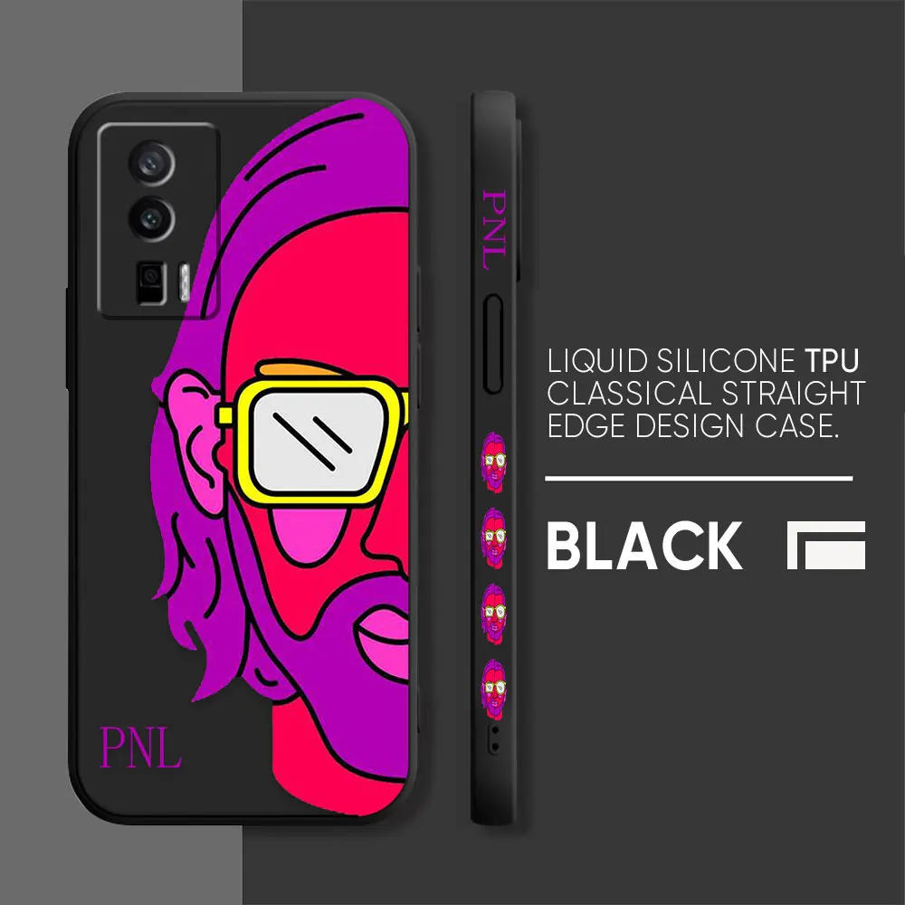 thumbnail image 1 of Case For Redmi K60E K50 K40S K40 K30 K20 10C 9 8A 10 Pro 4G 5G Colour Simple Liquid silicone Case Rapper Singer PNL QLF Yinuoda, 1 of 5