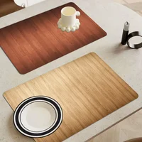 Wood Grain Absorbent Drain Mat Countertop Dry Mats Printed Coffee Machine Draining Pad Kitchen Table Tableware Placemats 1