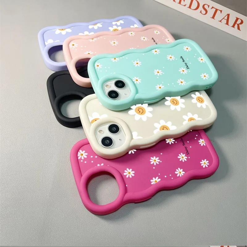 Daisy Flowers Candy Color Soft Phone Case Cover