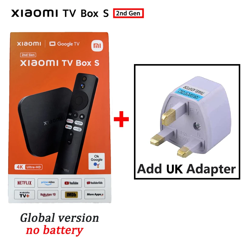 Xuomo Tvxiaomi Mi Tv Box S 2nd Gen 4k Hdr Android 8.1 With Google Assistant