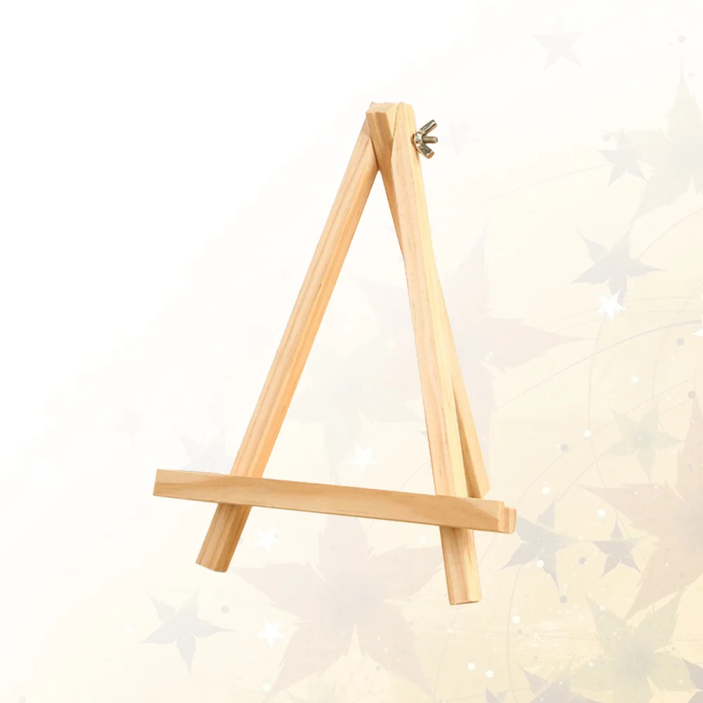 

Painting Easel Display Stand Tabletop Photo Stand Natural Wood A-Frame Painting Easel Students Artist (9 X 15Cm)
