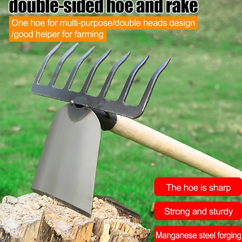 Agricultural Hoes Handheld Rake Hoe Weeding Rake Planting Vegetable Farm Garden Agriculture Weeding Accessories Handheld Weed