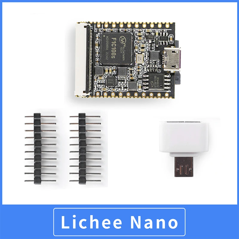 

SiPEED Lichee Nano с версией Linux 16m Flash/WiFi модулем/ЖК-дисплеем IOT Allwinner F1C100s ARM 926EJS процессор 900NHz -32MB DDR