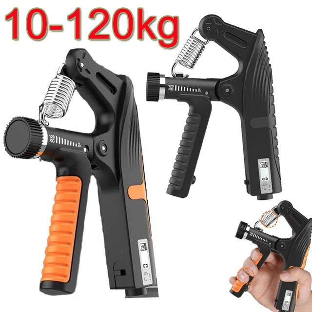 1-2pcs 10-120Kg Adjustable Heavy Hand Grip Exercise Strengthener Gripper Finger Expander Arm Wrist Forearm Trainers Handgrip 1-2pcs 10-120Kg Adjustable Heavy Hand Grip Exercise Strengthener Gripper Finger Expander Arm Wrist Forearm Trainers Handgrip