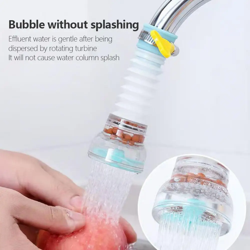 360°Rotating Faucet Booster Shower Kitchen Sink Faucet Extender Water