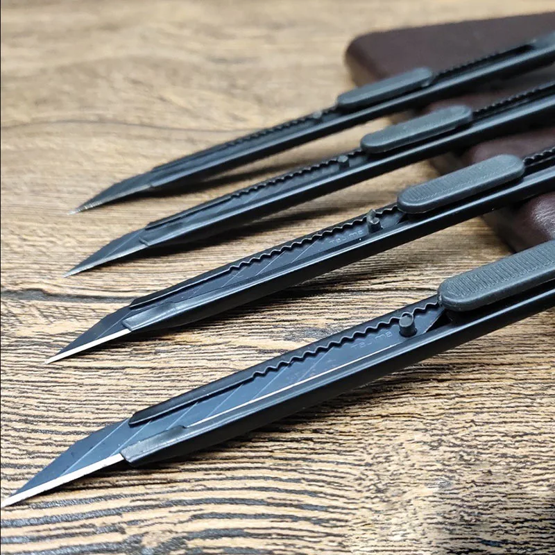 TOFAR 10pcs 30도 블랙 유틸리티 나이프 비닐 랩 자동차 스티커 창 색조 필름 벽지 절단 도구 9mm 스냅 블레이드 끄기