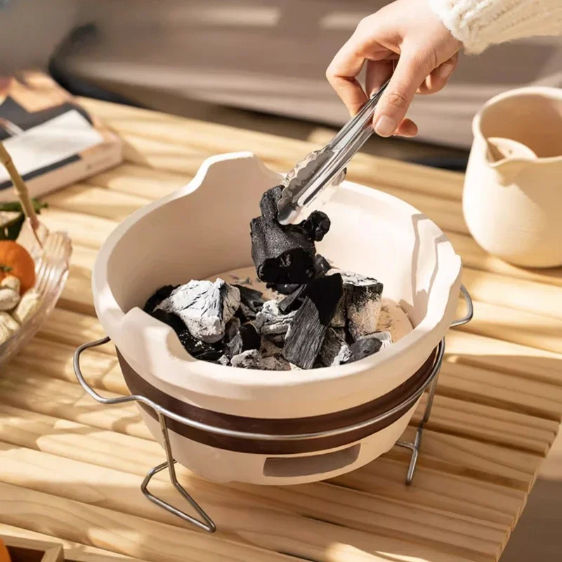Small Carbon Fire Charcoal Stove, Ancient Cooking Tea Set, Outdoor and Indoor