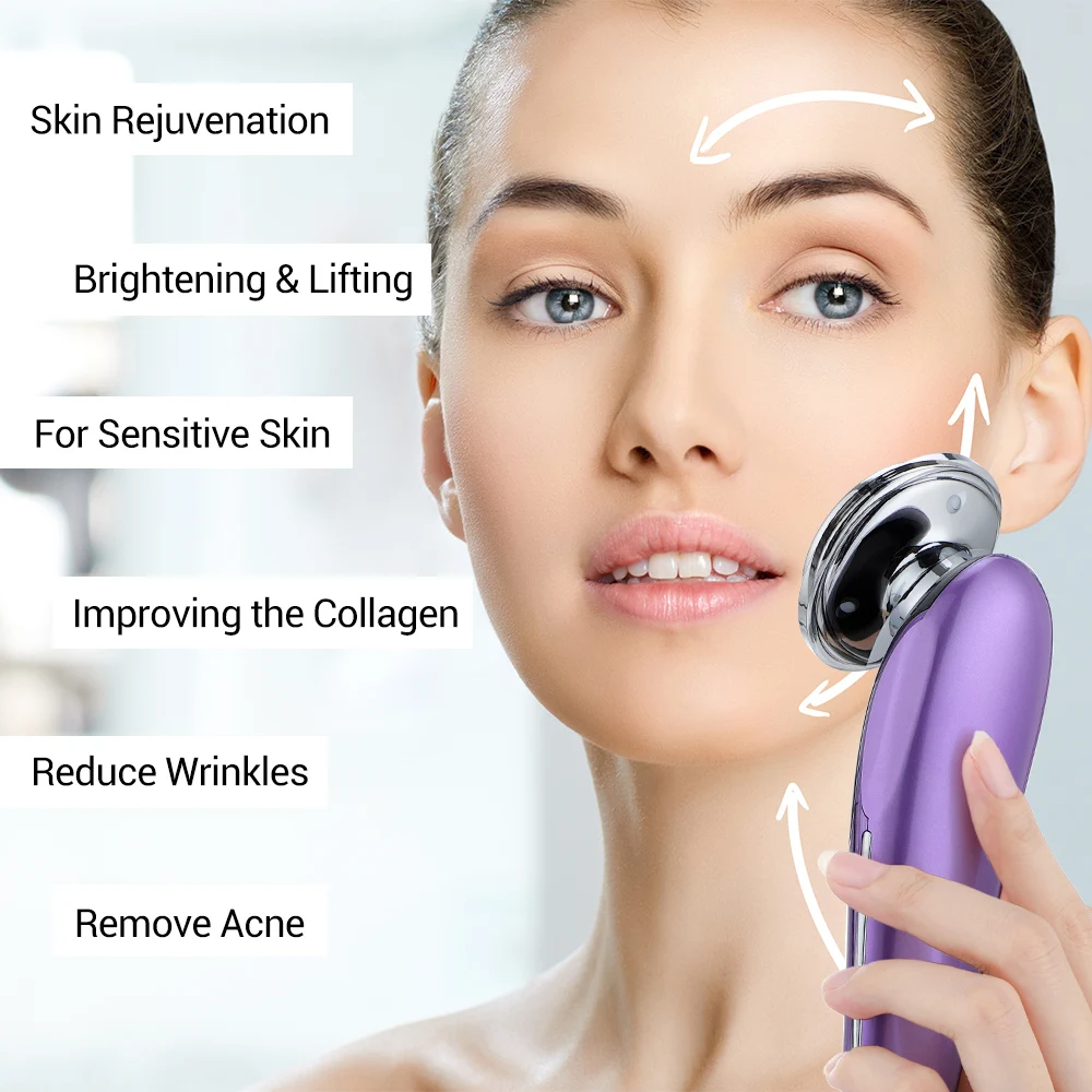 7 in 1 RF EMS Facial Massager Skin Care Tools Face Lift Multifunction Firm Device Skin Rejuvenation Wrinkle Removal Face Beauty 2