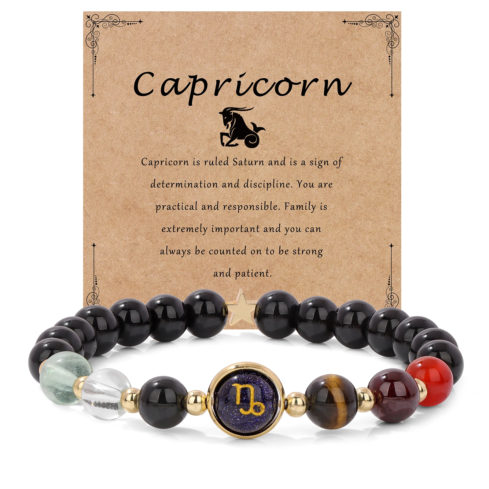 12 Sternbild Sternzeichen Armband Naturstein Quarz Perlen Krebs Jungfrau Leo Waage Armband Frauen Männer Paare Schmuck Geschenk – Detail 10